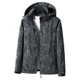 thumbnail image 1 of Fengqque Womens Fashionable and Comfortable Waterproof Ski Jacket 3-in-1 Windbreaker Winter Coat for Rain Snow Outdoor Hiking Black XXXXL(XXXXL), 1 of 6
