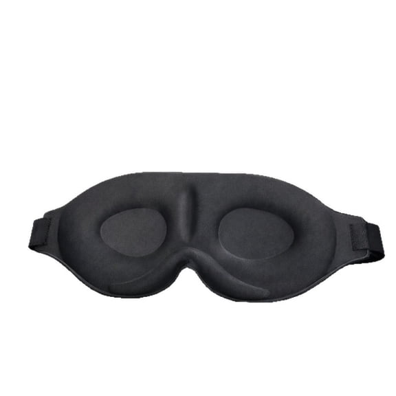Fengxx 3D Contoured Blackout Sleep Mask, Zero Eye Pressure Breathable Memory Foam Eye Cover with Adjustable Strap for Nap Travel Rest
