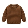 thumbnail image 1 of Fengyings Clearance Baby Girl Boy Knit Sweater Blouse Pullover Sweatshirt Warm Crewneck Long Sleeve Tops for Infant Toddler, 1 of 9
