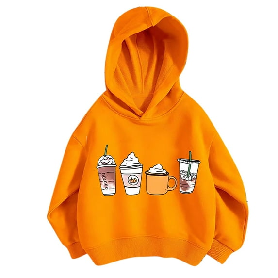 Fengyings Girls Casual Long Sleeve Hoodies Cotton Cute Printed Lightweight Pullover Tops Oversized Loose Sweatshirt Tops