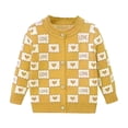 thumbnail image 1 of Fengyings Clearance Girls' Knitted Cardigan Long-Sleeved Round Neck Spring Thin Sweater Newborn Baby Girl Cotton Heart-Shaped Sweater Coat, 1 of 2
