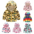 thumbnail image 1 of Fengyings Kids Toddler Boys Girls Hooded Jackets Cartoon Spring Fall Outerwear Windbreaker Zipper Hooded Jackets Coat, 1 of 3