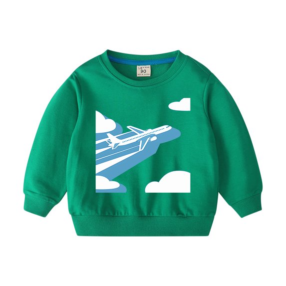 Fengyings Clearance Kids Boys Girls Sweatshirt Funny Cute Print Tops Casual Long Sleeve Spring Fall Pullover Top