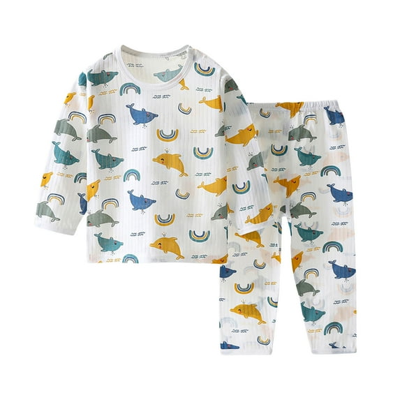 Fengyings Clearance Kids Toddler Baby Girl Boy Fall Winter Clothes Knit Long Sleeve Pullover Sweatshirt Top and Pants 2PCS Outfits Set