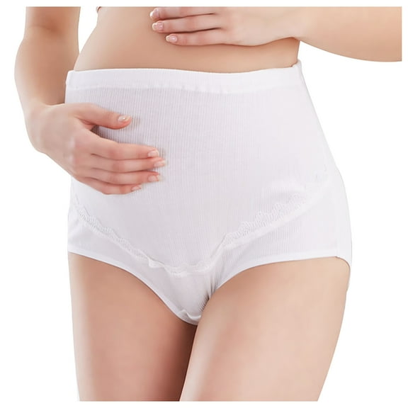 Fengyings Maternity Over Bump Panties Cotton Plus Size Pregnancy Panties High Waist Postpartum Support Briefs