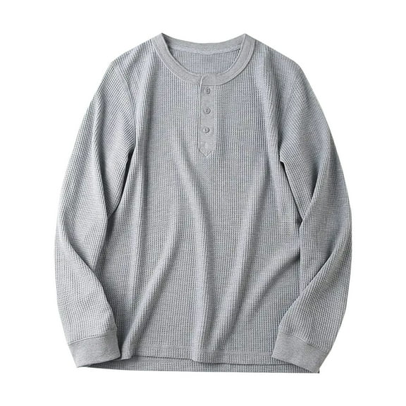 Fengyings Men's T Shirt Long Sleeve Crewneck Tee Shirts Classic Loose Fit Workout Tops for Men Gym Clothes