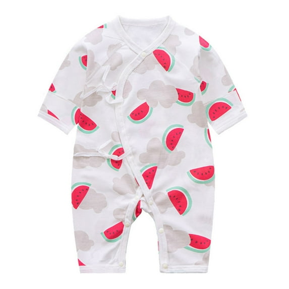 Fengyings Newborn Baby Boy Girl Romper Printed Cotton Romper Jumpsuit Outfits Clothes