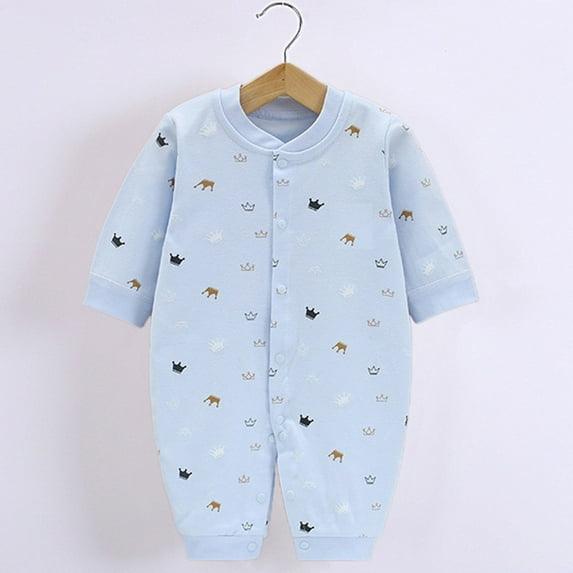 Fengyings Newborn Baby Boy Girl Romper Printed Cotton Romper Jumpsuit Outfits Clothes