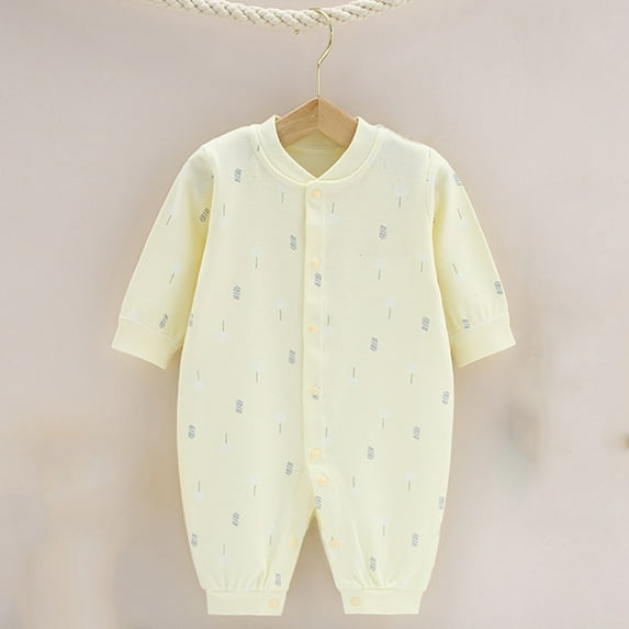 Fengyings Newborn Baby Boy Girl Romper Printed Cotton Romper Jumpsuit Outfits Clothes