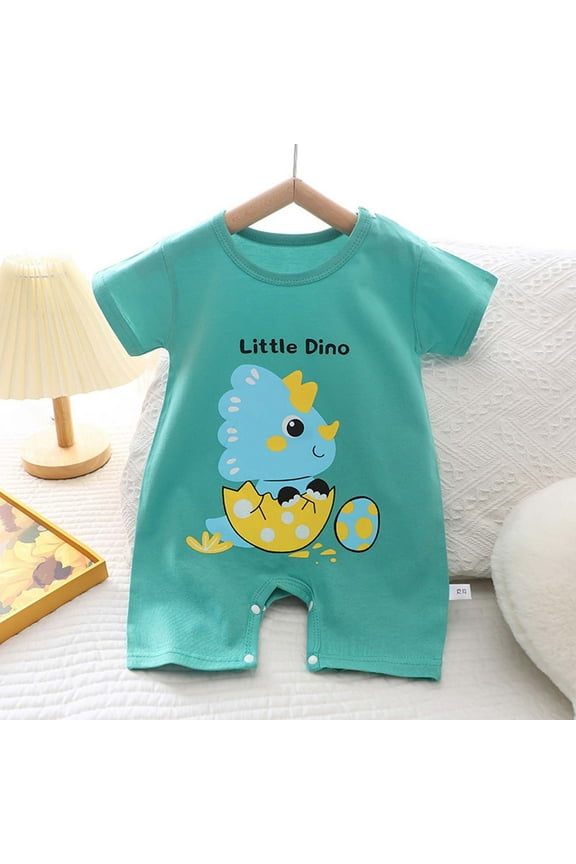 Newborn Girl Boys Clothes Summer Outfits Infant Short Sleeve Romper Jumpsuit Bodysuit Cute Newborn Clothes for Kids