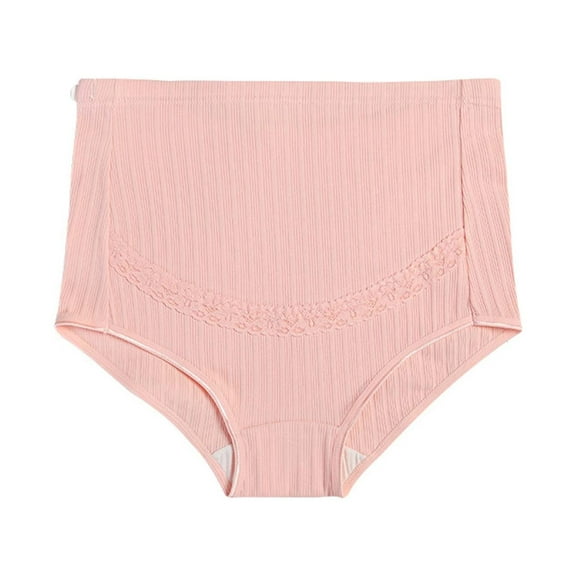 Fengyings Over Bump Maternity Underwear Cotton Plus Size Pregnancy Panties High Waist Postpartum Support Briefs