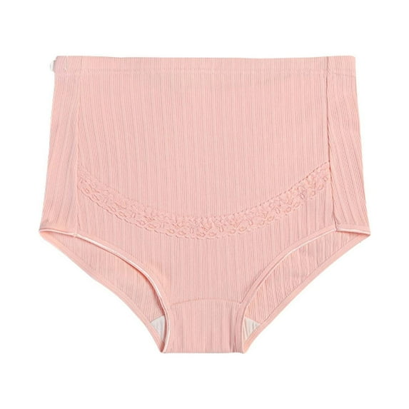 Fengyings Over Bump Maternity Underwear Cotton Plus Size Pregnancy Panties High Waist Postpartum Support Briefs