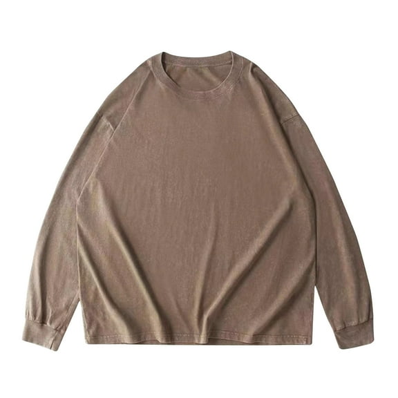 Fengyings Sweatshirts for Men Men's Casual Long Sleeve Drawstring Pullover Long Sleeve Cotton Sweatshirts