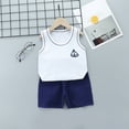 thumbnail image 1 of Fengyings Toddler Baby Boy Girl Outfits Summer Clothes Set Cotton Sleeveless T-shirt Tops Shirt Short Outfit Set, 1 of 4