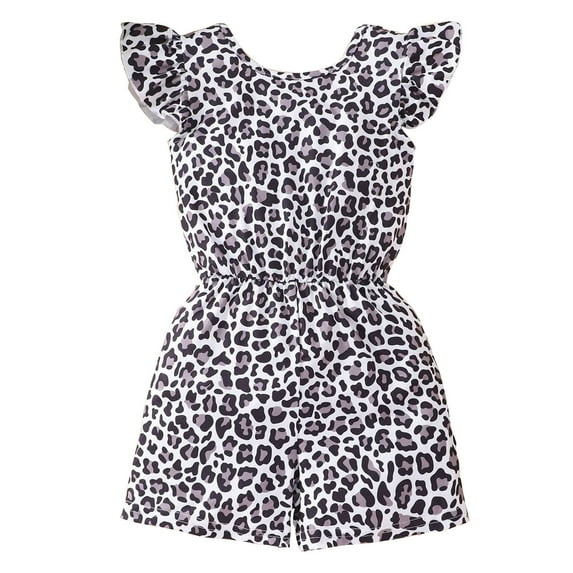 Fengyings Clearance Toddler Baby Girl Summer Clothes Floral Romper Tie-Up Strap Halter Jumpsuit Infant Summer Sling Playsuit