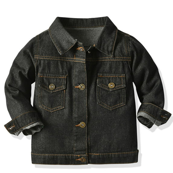 Fengyings Clearance Toddler Boys Girls Denim Jackets Classic Basic Button Down Coat Kids Outwear