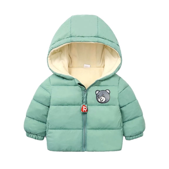 Fengyings Toddler Boys Girls Hooded Down Jacket Kids Thicken Warm Winter Coat Outerwear