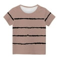 thumbnail image 1 of Fengyings Toddler Boys Girls T-Shirts Striped Top Summer Short Sleeve Leisure T-Shirts, 1 of 5