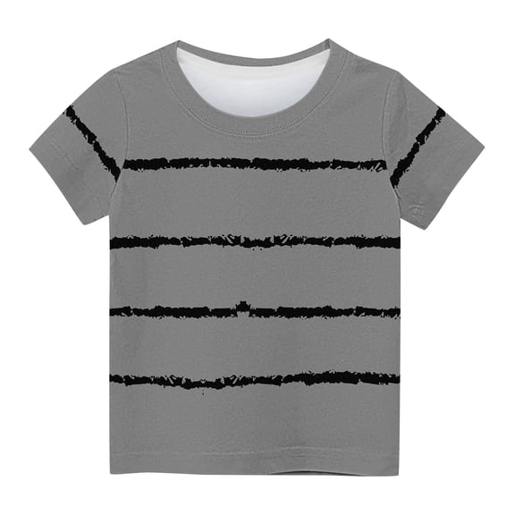 Fengyings Toddler Boys Girls T-Shirts Striped Top Summer Short Sleeve Leisure T-Shirts