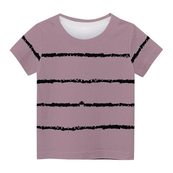 Fengyings Toddler Boys Girls T-Shirts Striped Top Summer Short Sleeve Leisure T-Shirts