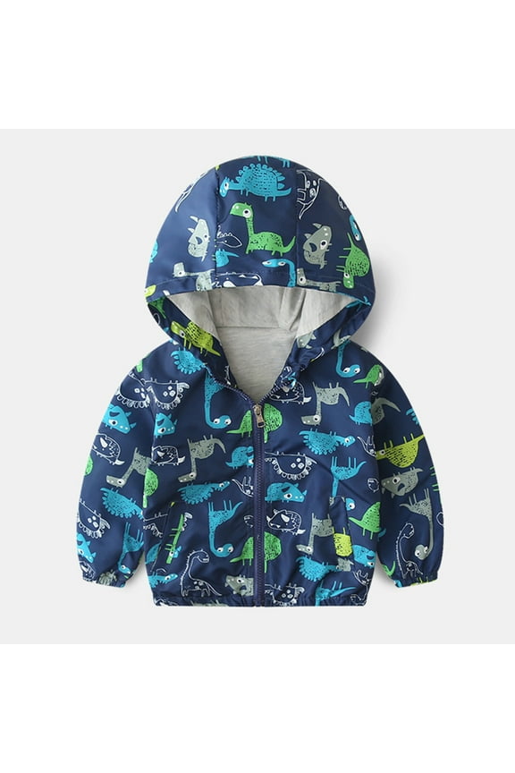 Toddler Girl Boy Spring Fall Windbreaker with Hoods Baby Zipper Hooded Outwear WindproofJacket Lightweight Coat