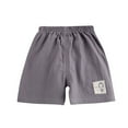 thumbnail image 1 of Fengyings Toddler Girls Boys Shorts Athletic Cotton Shorts Summer Clothes Solid Color Sports Short Pants With Pocke, 1 of 5