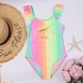 thumbnail image 1 of Fengyings Toddler Girls One Piece Swimsuits Halter Bathing Suits Summer Swimwear 3-8 Years, 1 of 8