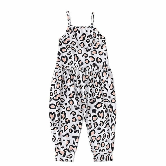 Fengyings Toddler Kids Girls Boys Rompers Casual Sleeveless Pajamas Onesies Overall Spaghetti Straps Shorts Jumpsuits