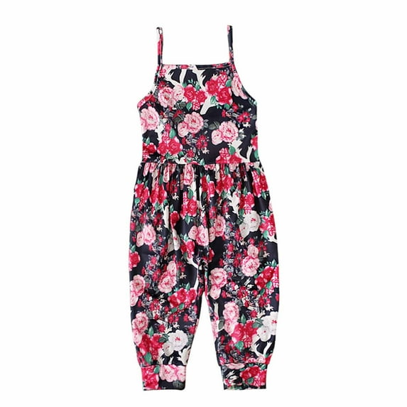 Fengyings Clearance Toddler Kids Girls Boys Rompers Casual Sleeveless Pajamas Onesies Overall Spaghetti Straps Shorts Jumpsuits