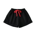 thumbnail image 1 of Fengyings Toddler Little Boy Girls Cotton Summer Shorts Solid Color Casual Drawstring Athletic Shorts Size 2-7T, 1 of 3