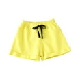 thumbnail image 1 of Fengyings Toddler Little Boy Girls Cotton Summer Shorts Solid Color Casual Drawstring Athletic Shorts Size 2-7T, 1 of 4