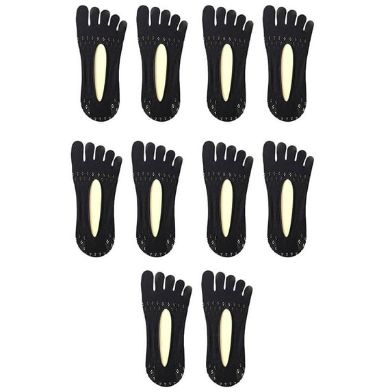 Fengyings Women Orthopedic Compression Toe Socks, No Show Toe Socks, Full Toe Yoga Socks, Invisible Breathable Five Finger Socks