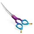 Fenice Dog Grooming Curved DHF10 Scissors 6.5" Pet Selfsharpening