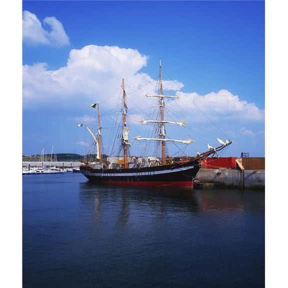 Fenit Co Kerry Ireland - Famine Ship Replica The Jeanie Johnston Poster Print by The Irish Image Collection - 14 x 16