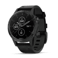 thumbnail image 1 of Fenix 5 Plus Sapphire, Black with black leather band, 1 of 9