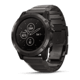 Fenix 5X Plus Sapphire, Carbon Gray DLC Titanium with DLC Titanium band