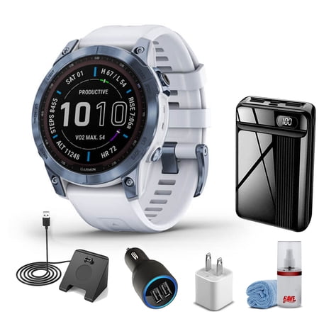 Fenix 7   Sapphire Solar Edition Blue w/White Band With Pro Accessory Kit