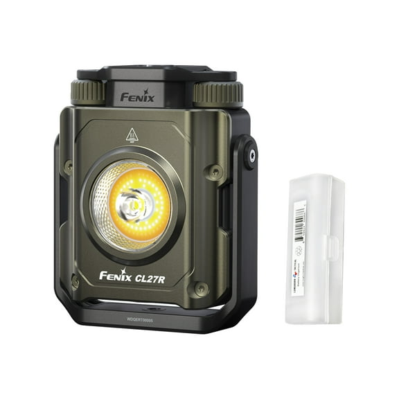 Fenix CL27R 1600 Lumen Rechargeable Multifunctional Outdoor Lantern (Green) + LumenTac Organizer