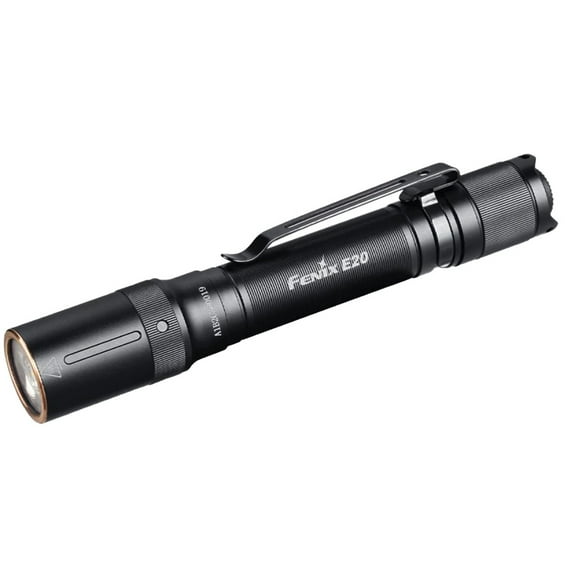 Fenix Lighting Flashlight, Aluminum, Black, 350lm E20 V2.0