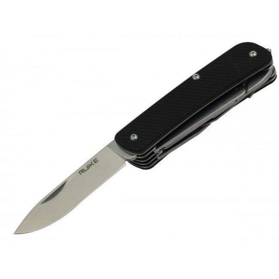 Fenix FENIX-RUIKE-M41-B 2.79 in. Straight Edge Folding Multifunction Knife - Clip Point, 18 Featured Tools - Black