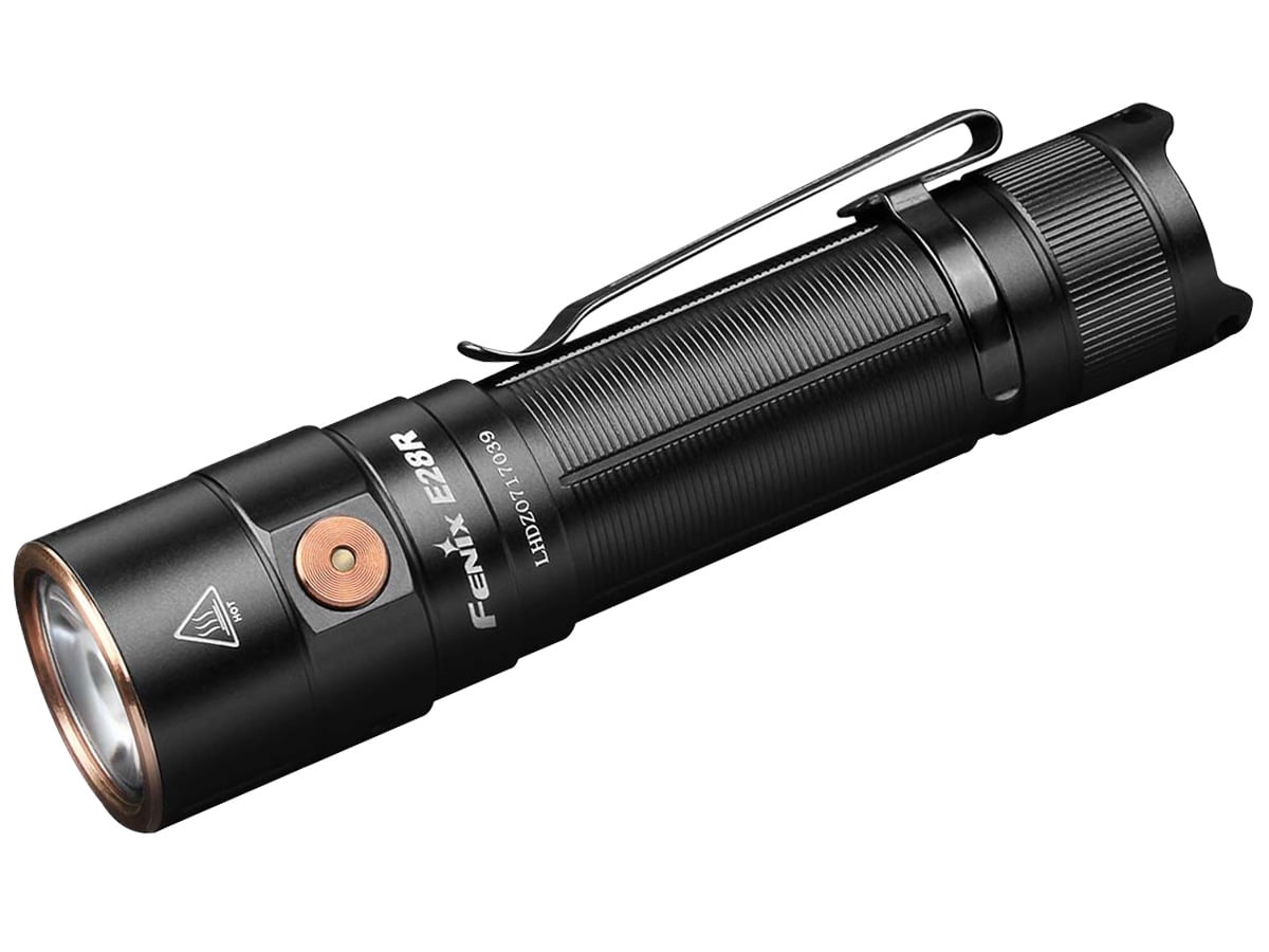 Fenix Lighting Rechargeable Flashlight, Black, 1500 lm E28R