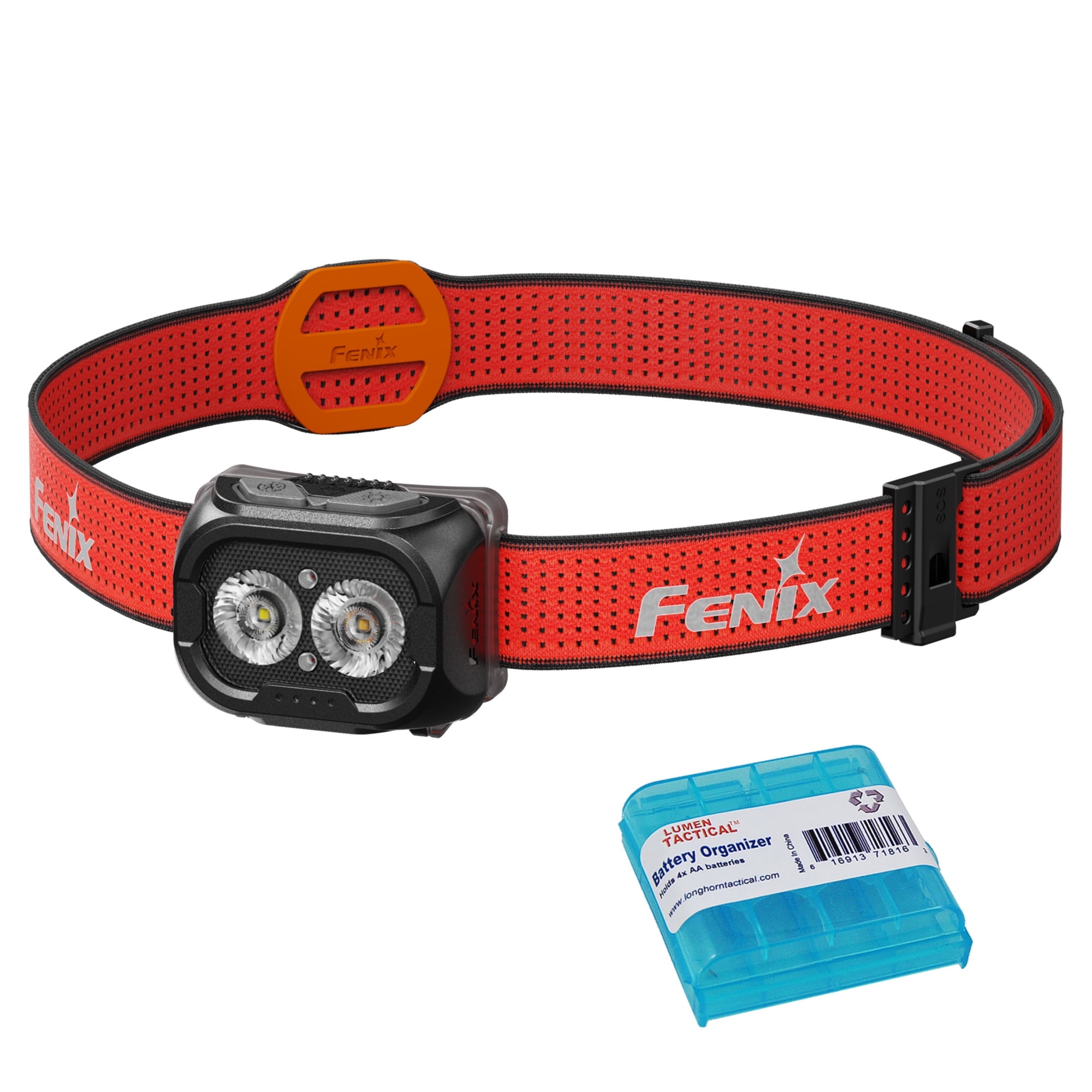 Fenix HL18R-T V2.0 800 Lumen Rechargeable Trail Running Headlamp + LumenTac Organizer