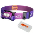 thumbnail image 1 of Fenix HM65R-T V2.0 1600 Lumen Rechargeable Trail Running Headlamp (Nebula) + LumenTac Organizer, 1 of 6