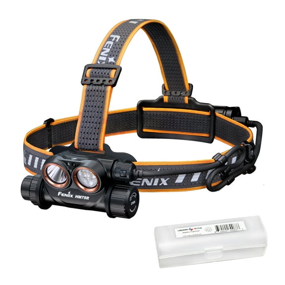 Fenix HM75R 1600 Lumen USB-C Rechargeable Headlamp with Extra Long Runtime + LumenTac Organizer