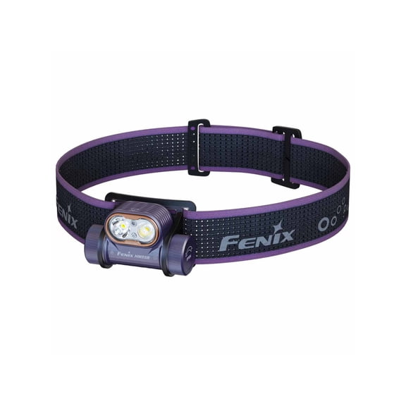 Fenix HM55R Rechargeable 1200 Lumens LED Headlamp, Purple