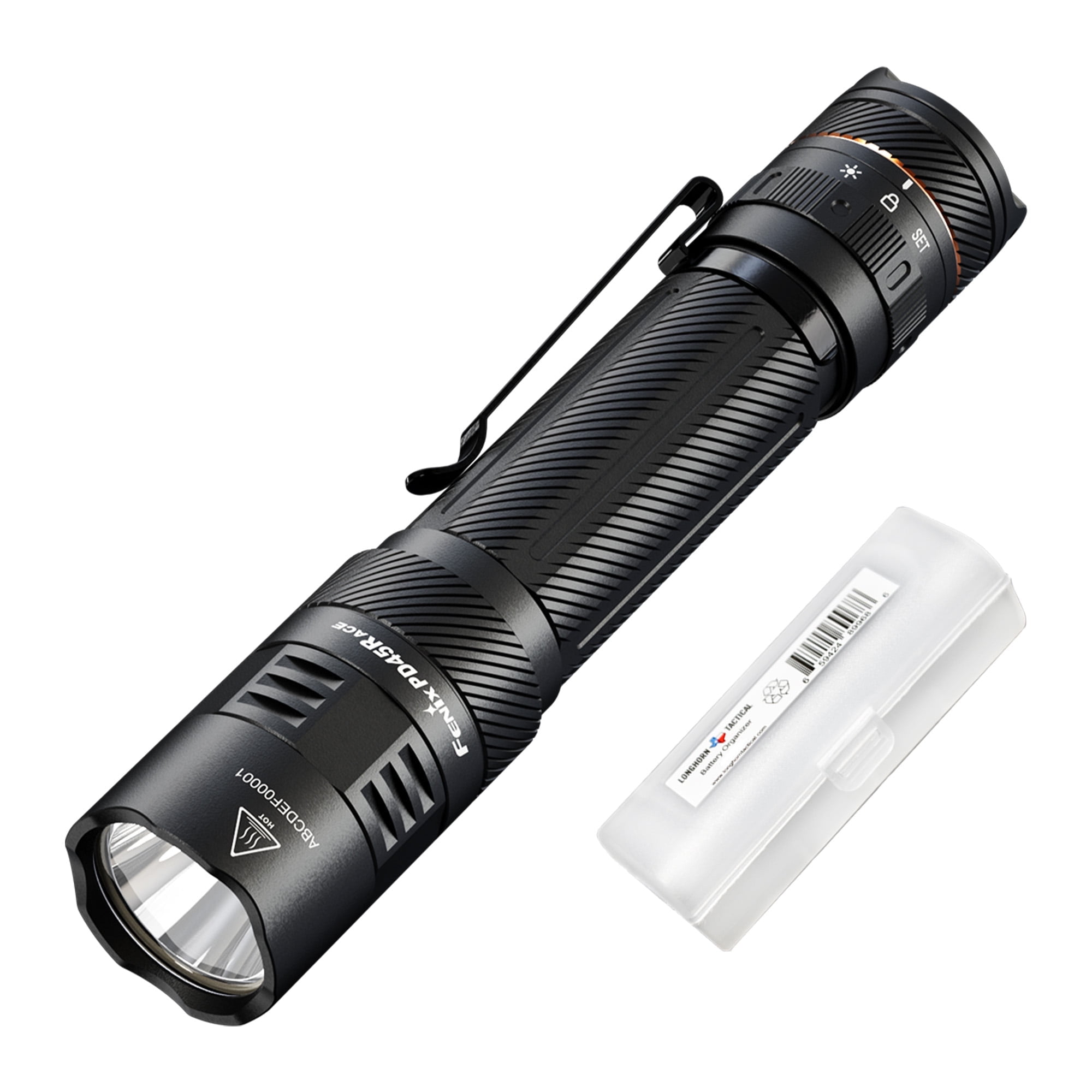 Fenix PD45R ACE 3200 Lumens Multi-Mode Rechargeable Tactical Flashlight + LumenTac Organizer