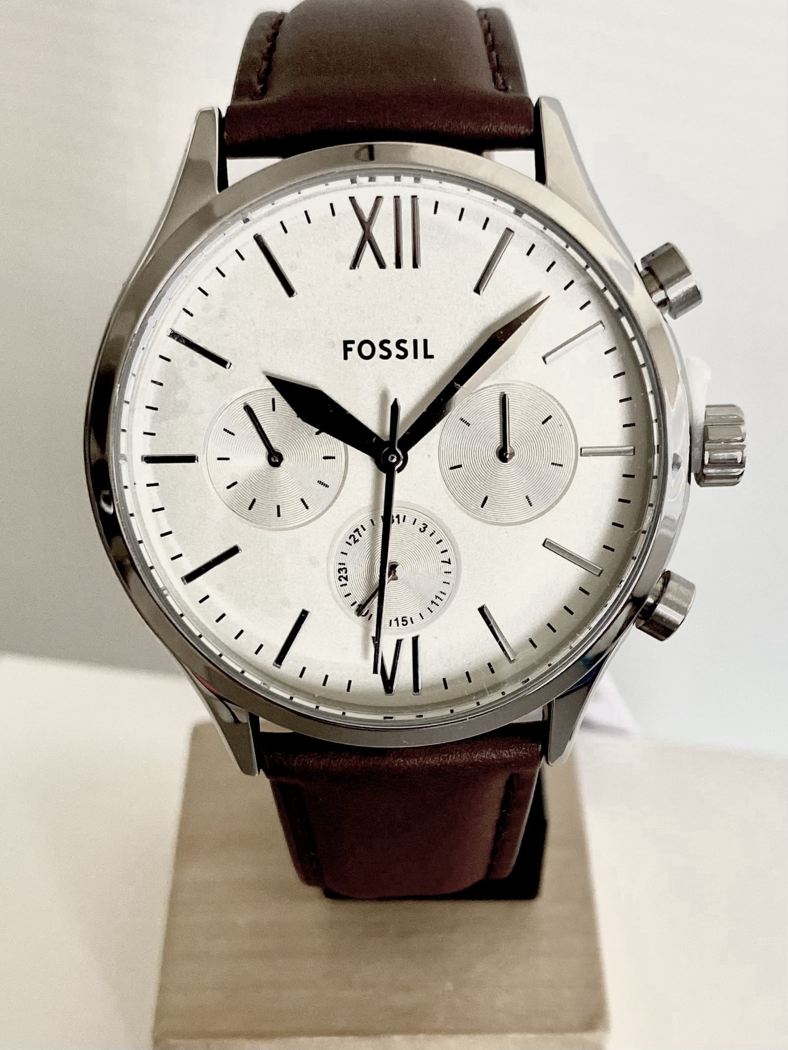 Fenmore Multifunction Brown Leather Watch - Walmart.com display picture 2