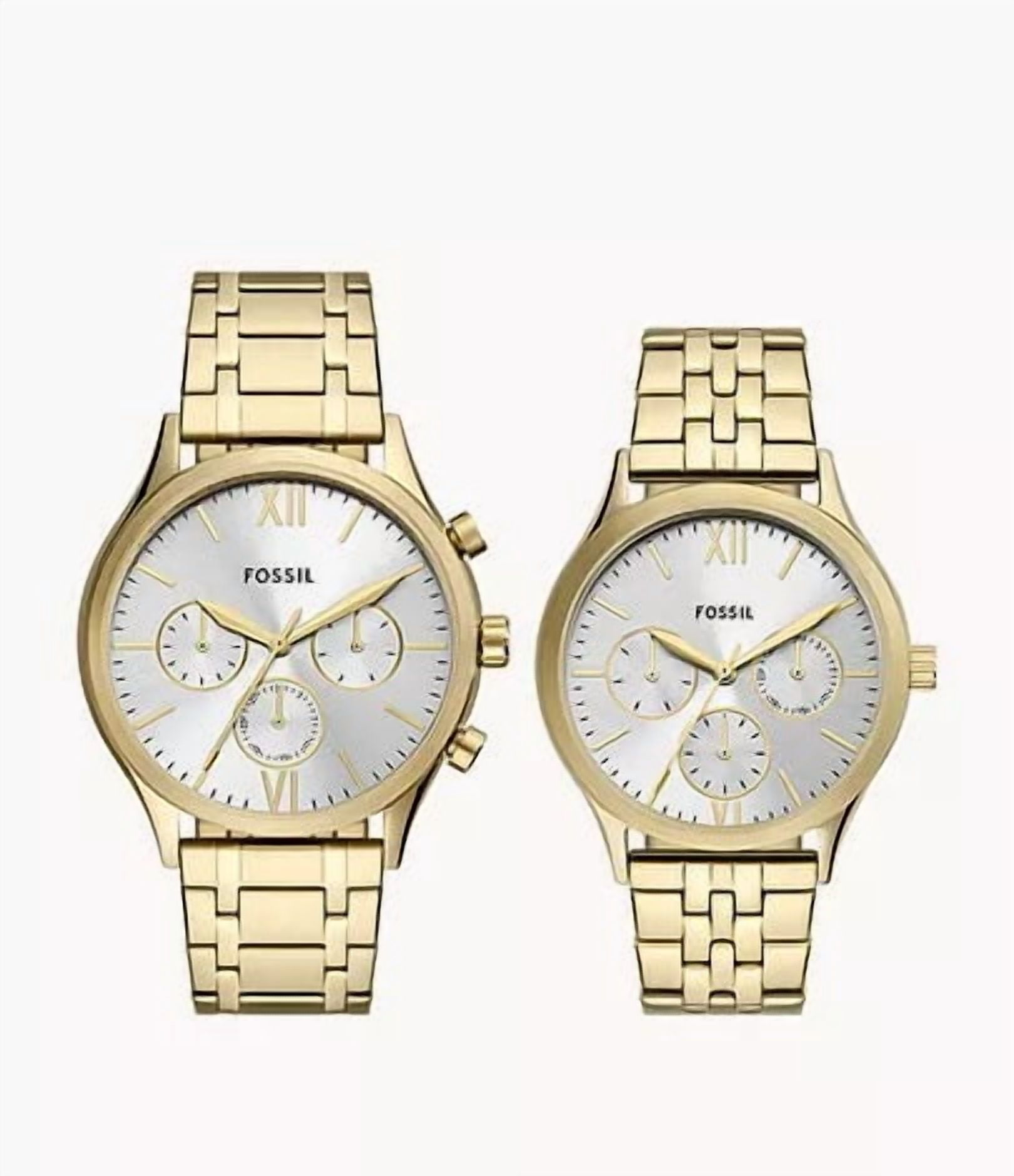 Fenmore Multifunction Gold-Tone Stainless Steel Watch Set