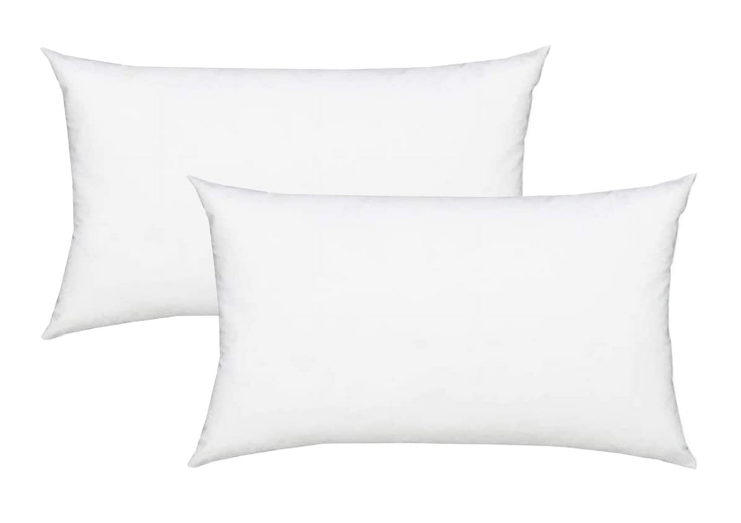 Fennco Styles Polyester Fiber White Pillow Insert - Made in USA 20x20
