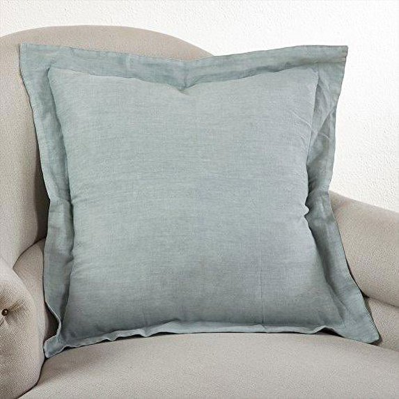 Fennco Styles 20-inch Flanged Linen Down Filled Throw Pillow, 4 Colors